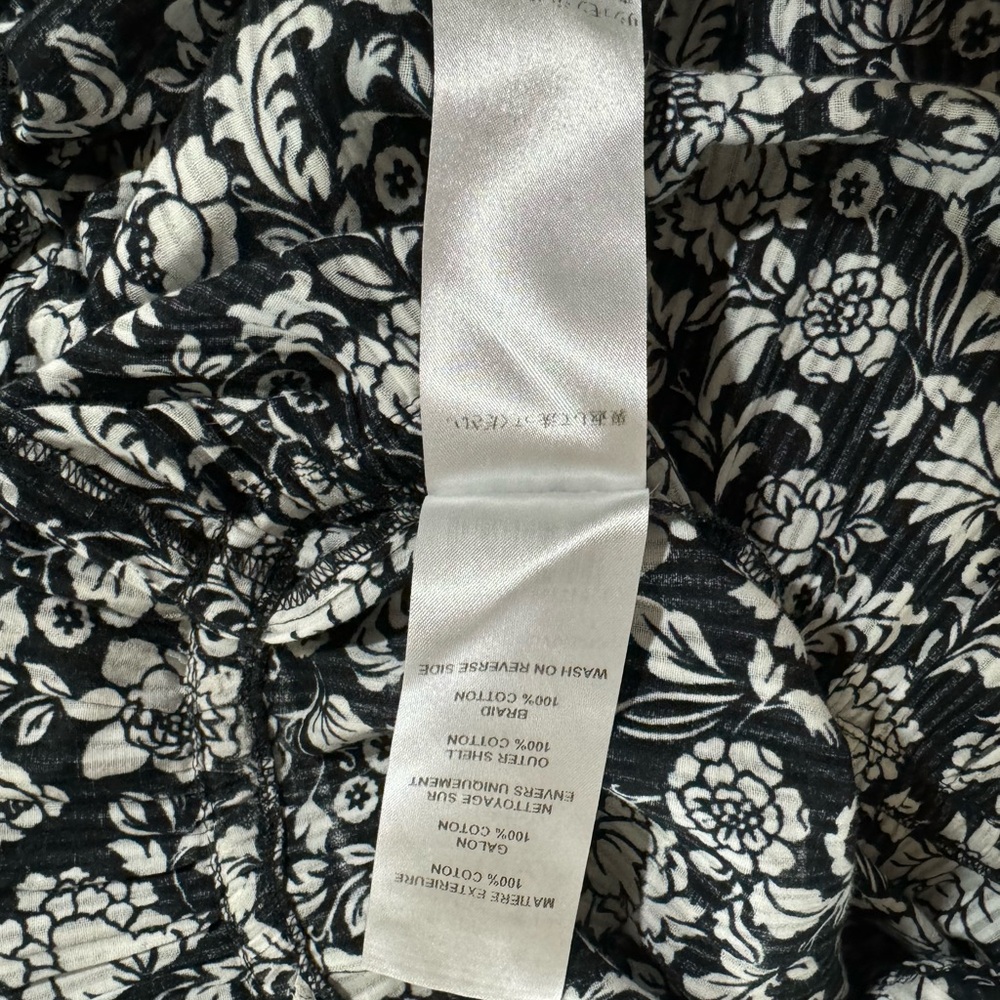 See by Chloe-Floral MIDI Dress Black/White Peonies Sz 44 (Large 12-14) - Picture 10 of 15